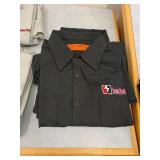 RED KAP INDUSTRIAL SHORT SLEEVE WORK SHIRTS, BLACK
