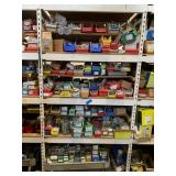 SHELVING UNIT WITH ANCHOR BOLTS & ROD HANGERS