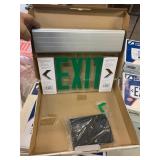 (3) EDGE LIT LED EXIT SIGNS