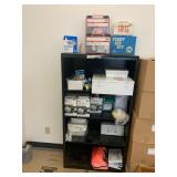BOOKCASE WITH ASSORTED FIRST AID KITS