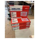 (3) SURE LITES LED EXIT SIGNS