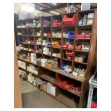 SHELVING UNIT WITH ASSORTED CABLE CONNECTORS