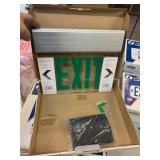 (3) EDGE LIT LED EXIT SIGNS