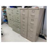 (4) 4 DRAWER FILE CABINETS