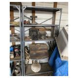 SHELVING UNIT WITH CONTENTS