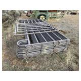 (10) 12' POWDER RIVER LIVESTOCK PANELS & GATE