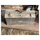 VINTAGE CRAFTSMAN TOOL BOX WITH CRAFTSMAN TOOLS