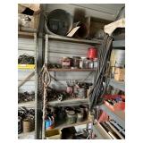 SHELVING UNIT WITH CONTENTS