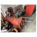 SEARS 5HP AIR COMPRESSOR, 2 CYLINDER, 230V