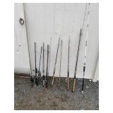 ASSORTED FISHING POLES