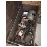 WOOD CRATE WITH WELDING TOOLS