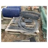 PALLET WITH ASSORTED FENCING WIRE