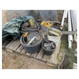 PALLET WITH ASSORTED FENCING SUPPLIES