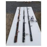 (3) FISHING POLES