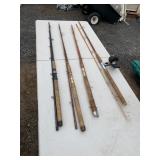 (4) FISHING POLES