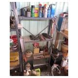 SHELVING UNIT WITH CONTENTS