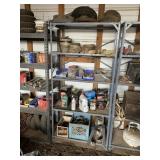SHELVING UNIT WITH CONTENTS