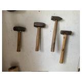 (4) SMALL SLEDGE HAMMERS