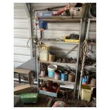 SHELVING UNIT WITH CONTENTS