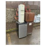 (3) COMPACT REFRIGERATORS, 1 WATER COOLER