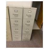 (2) 4 DRAWER FILE CABINETS