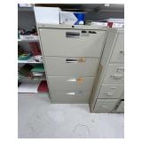 (1) 4 DRAWER HORIZONTAL FILE CABINET