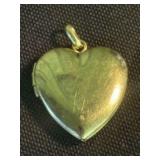 14KT. Yellow Gold Heart Locket (App. 1")