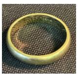 14K Gold Band (Size 8) (App. 1")