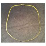 18KT Gold Italian Herringbone Necklace 16"