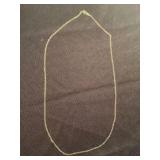 14K Gold Rope Necklace 17"