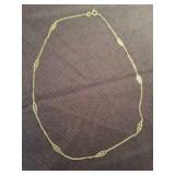 14KT Gold Italian Necklace 16"