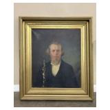 Antique Oil on Canvas Portrait by JT Poindexter 18