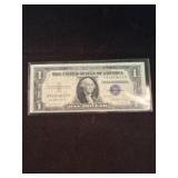 Series 1935E $1 Silver Certificate 2.5"X6"