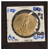 2016 1oz. American Gold Eagle $50 Face Value Coin