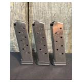 Three (3) 45acp Magazines for 1911