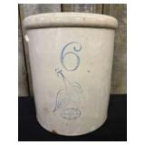 Union Stoneware Co #6 Crock, Red Wing Minn.