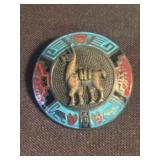 Vintage Sterling Silver Peruvian Llama Brooch 1.75