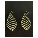 Pair Of 14KT Gold Earrings 2"