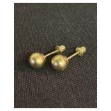 Pair Of 14K Gold Earrings (App. 1")
