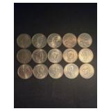 (15) U.S. Presidential - Sacagawea Dollar Coins (A
