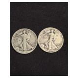 1942 - 1942 Walking Liberty Half Dollars (90% Silv