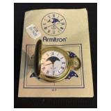 Vintage Armitron Quartz Pocket Watch Featuring Moo