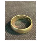 14K Yellow Gold Band (Size 8.75) (App. 1")