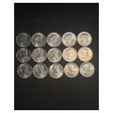 (15) Susan B. Anthony Dollar Coins (App. 1")
