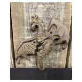 Cast Iron Dragon Wall Hang