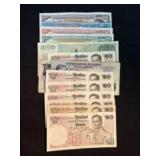 Collection of Foreign Bank Notes - Thailand, Phili