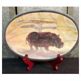 Kenyan Hand Carved Soapstone Dish African Art Pott