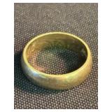 14K Yellow Gold Band - LoveCraft (Size 6.75) (App.