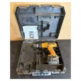 DeWalt Cordless Drill With Battery, Case 14"X14"