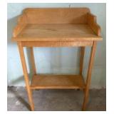 Pine Side Table With Gallery 16"X22"X36"